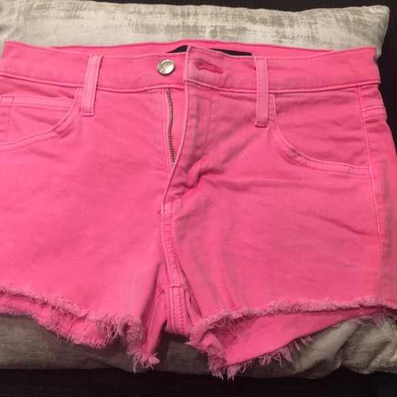 joe’s Jeans - pink fringe jean shorts - Picture 1 of 4